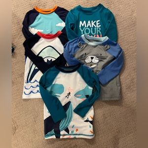 Cat & Jack assorted boys rash guards and swim shorts- all size 3T